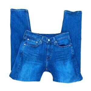 Levis 502 Mid Rise Zip Fly Straight Leg Denim Jeans Size 29X32